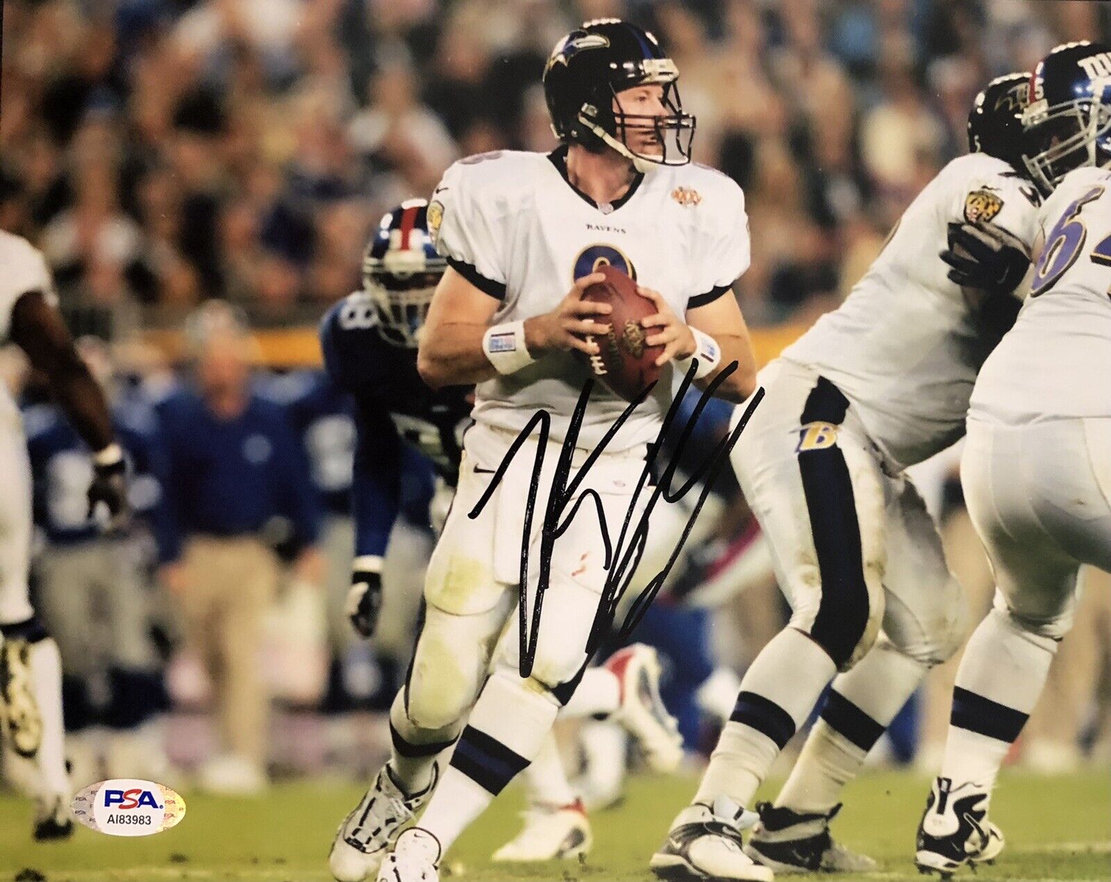 Trent Dilfer Signed Autographed Baltimore Ravens 8x10 Photo Poster painting Psa/Dna