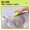 Brosse à poils d'animaux électrique Steamy 3 en 1