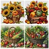 (Multi-Style) Harvest Basket-11CT Stamped Cross Stitch 40*40cm/15.75*15.75in