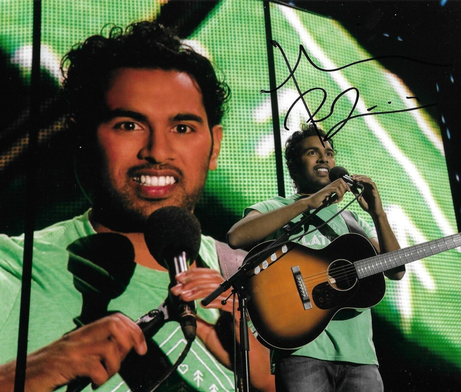 Himesh Patel Signed Yesterday 10x8 Photo Poster painting AFTAL