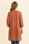 Earth Tone Lightweight Jacket, Asymmetric Open Front Top, Guangzhou Garment Manufacturer, Plus Size Friendly Layering, Linen Mix Outerwear