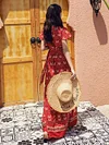 Thailand Desert Vacation Printed Maxi Dresses