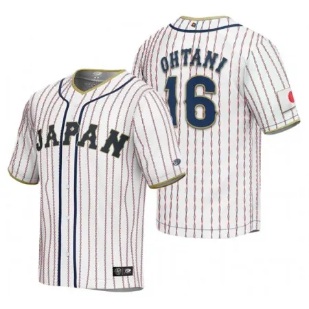 Men's Japan Baseball #16 Shohei Ohtani 2023 White World Baseball Classic Stitched Jersey X46W