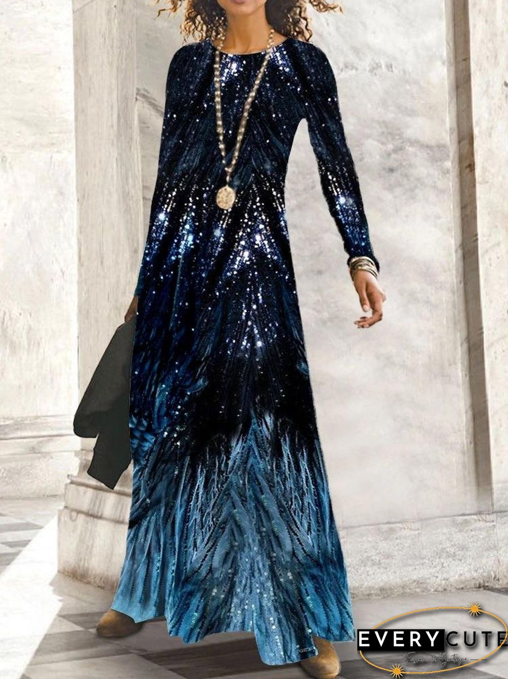 Retro Long Pullover Women Dress