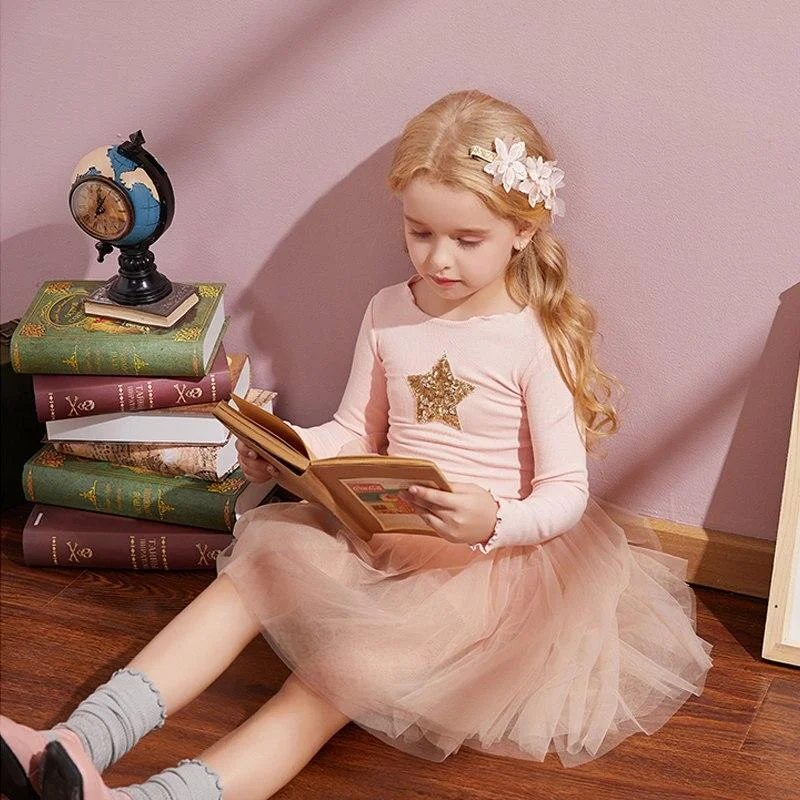 Pink Girl Clothes Cute Children Dresses Kids Daily Clothes For 3 4 5 6 7 Years Girls Little Princess Dress For Wedding Party