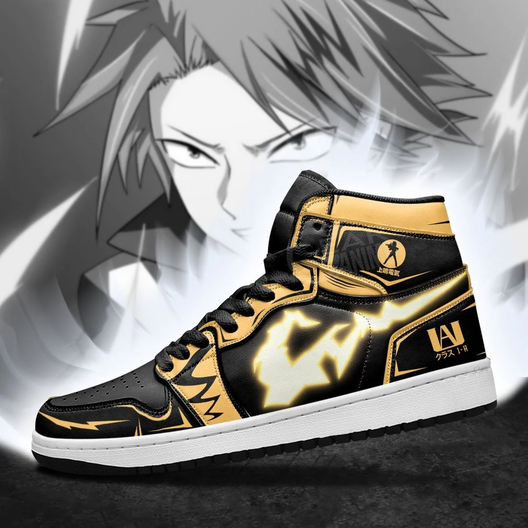 Kingofallstore - BNHA Denki Sneakers Custom Anime My Hero Academia Shoes