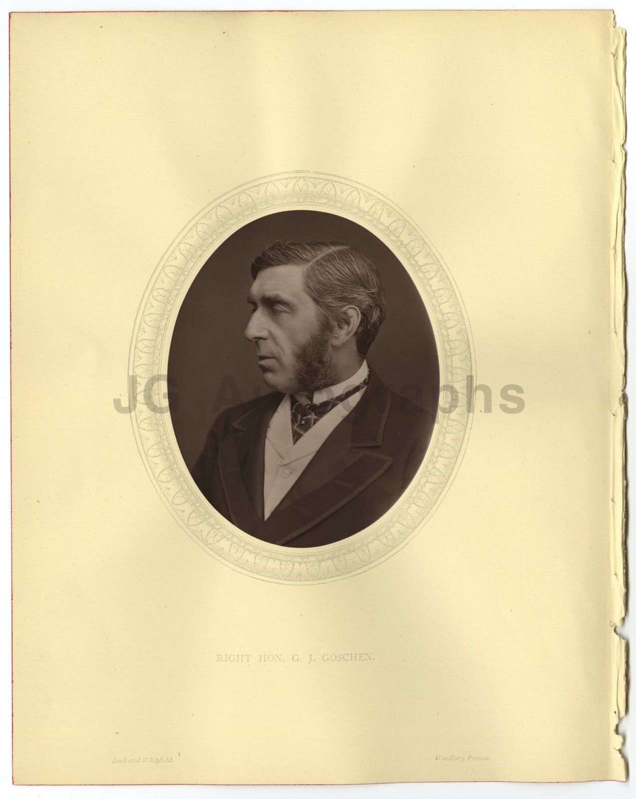 George Goschen, 1st Viscount Goschen - 19th Century Woodburytype Photo Poster paintinggraph