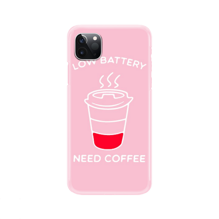 Low Battery Need Coffee, Coffee iPhone Case