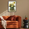Frog And Sunflower- 18CT Stamped Cross Stitch 20*30cm/7.87*11.81in