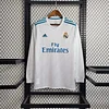 2017-2018 Retro Long Sleeve Real Madrid Home Football Shirt 1:1 Thai Quality