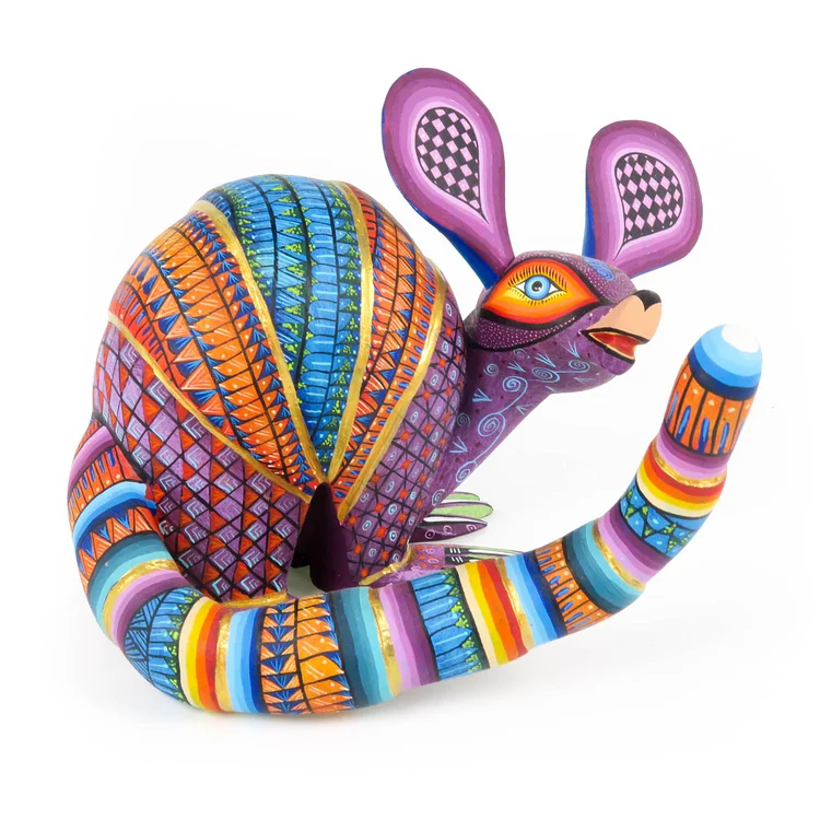 Beautiful Armadillo - Oaxacan Alebrije Wood Carving