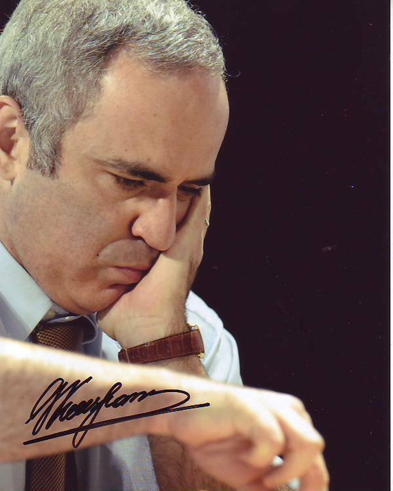 Garry kasparov signed autographed Photo Poster painting