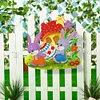 5D DIY Special Shaped Diamond Painting Easter Egg Bunny Festival Hanging With Lamp String Kit