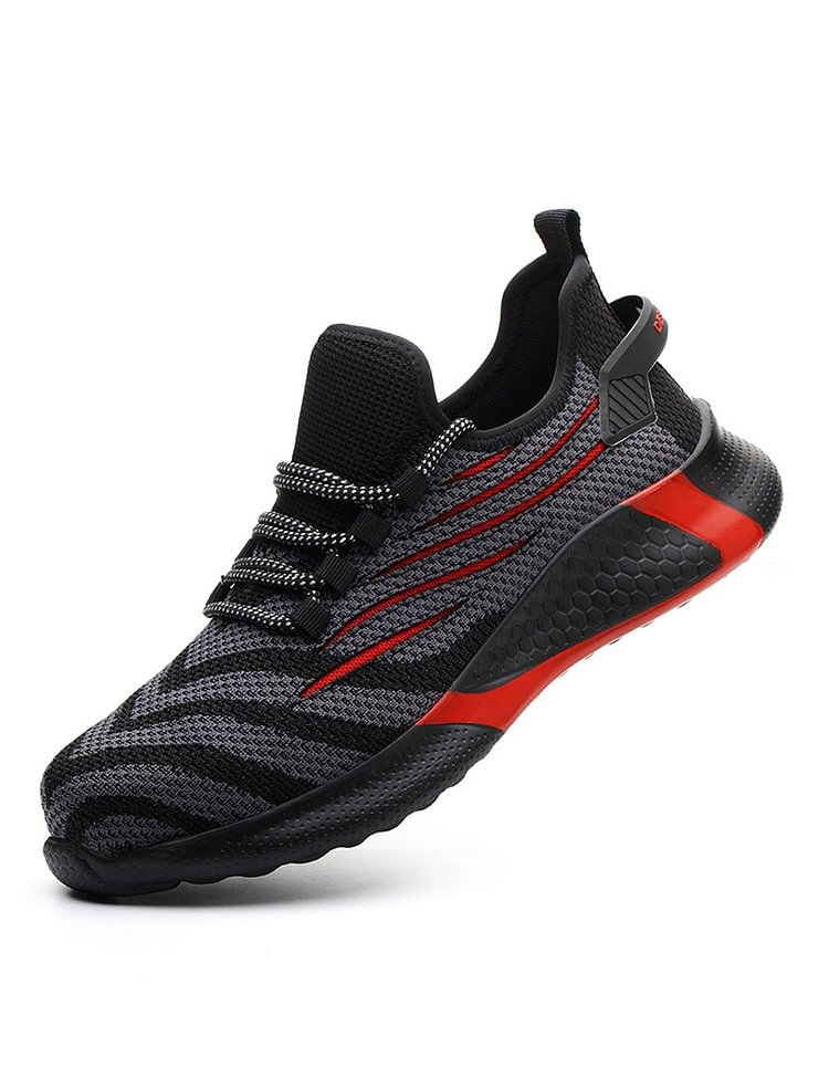 Ultra-Light  Fashion Breathable Work Shoes - Red