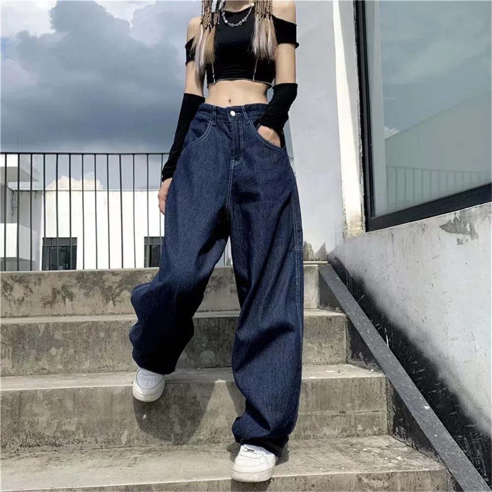 DRAGON EMBROIDERY HIP HOP JEANS