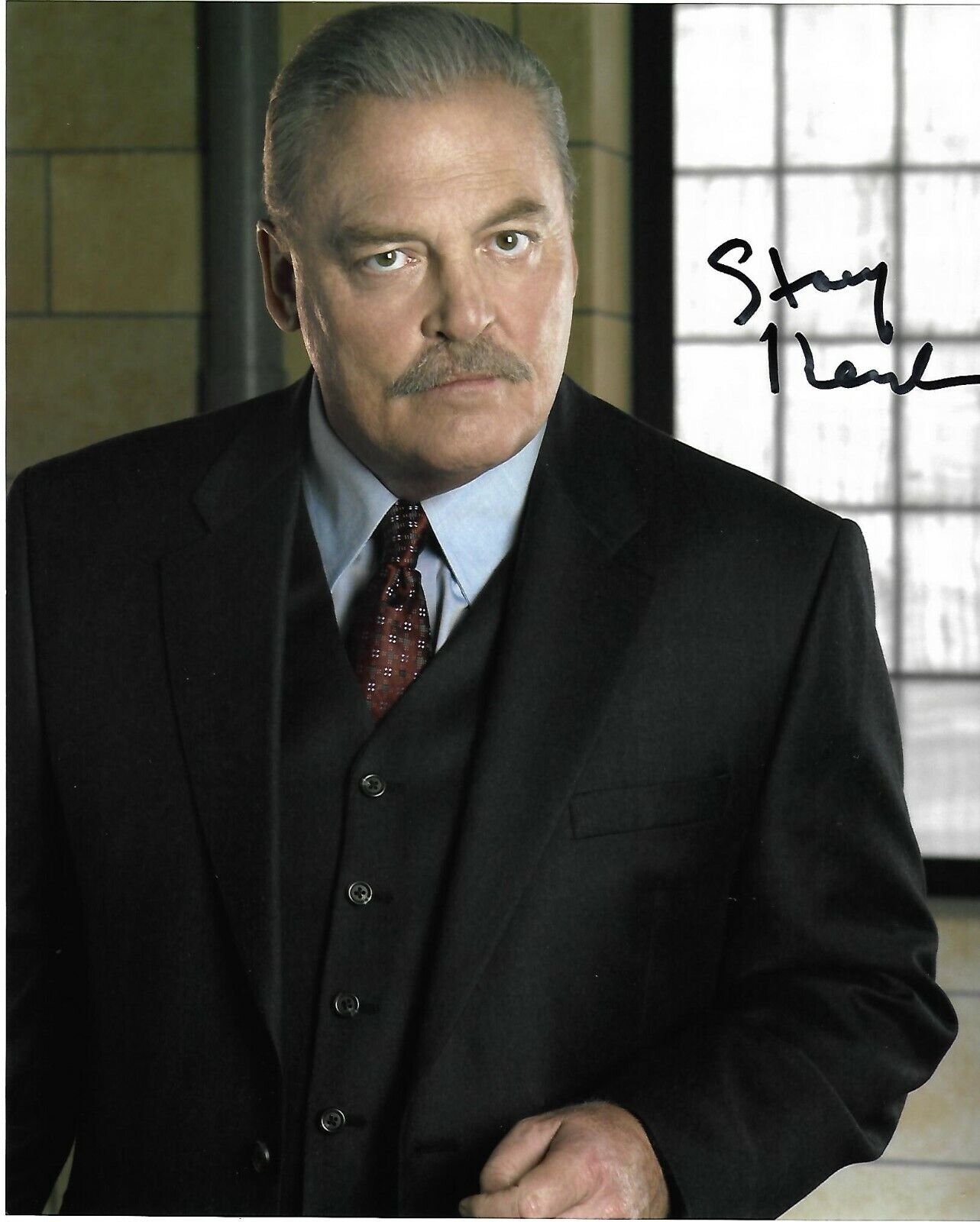 Stacy Keach autographed 8x10 Photo Poster painting COA Cheech and Chong 'Sergeant Stedenko'