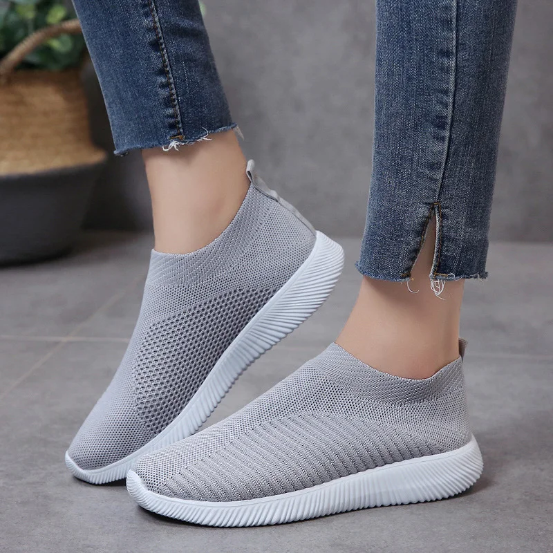 Yyvonne Women's Shoes Large Size 2025 Wish Explosion Of Flying Socks Shoes Elastic Cloth Explosion