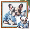 French Bulldog-11CT Stamped/Counted Cross Stitch 40*40cm/15.75*15.75in