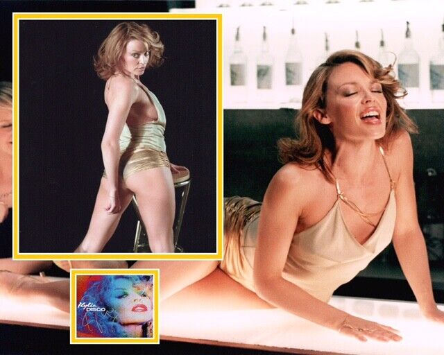 KYLIE MINOGUE SIGNED SEXY Photo Poster painting MOUNT UACC REG 242 (2)