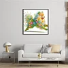 Flower Pomeranian Full Stamped Cross Stitch 11CT 3-Strand 40x40cm tapestrymarket