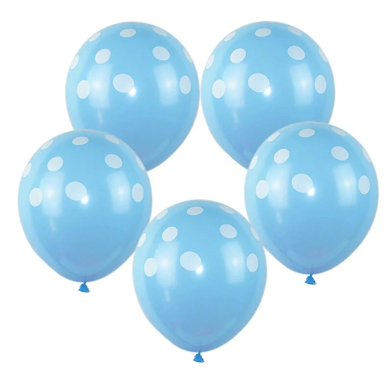 10Pcs/lot 12inch Multicolor Polka Dot Balloons Inflatable Latex Balloons for Wedding Birthday Party Baby Shower Decoration Cheap