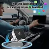 2-in-1 Wireless CarPlay Adapter Plug and Play CarPlay Converter Convert Wired To Wireless Mini USB Dongle for iPhone & Android for CarPlay and Android Auto (Silver)