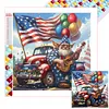 Pikachu nain enti&egrave;rement DIY 5D perceuse carr&eacute;e Independence Day Piers Art Pierres Pierres Kit de peinture diamant pour adultes/d&eacute;butants Id&eacute;e cadeau d&eacute;coration maison Diamond Dots peintures Peinture en cristal par Diamond35x35cm