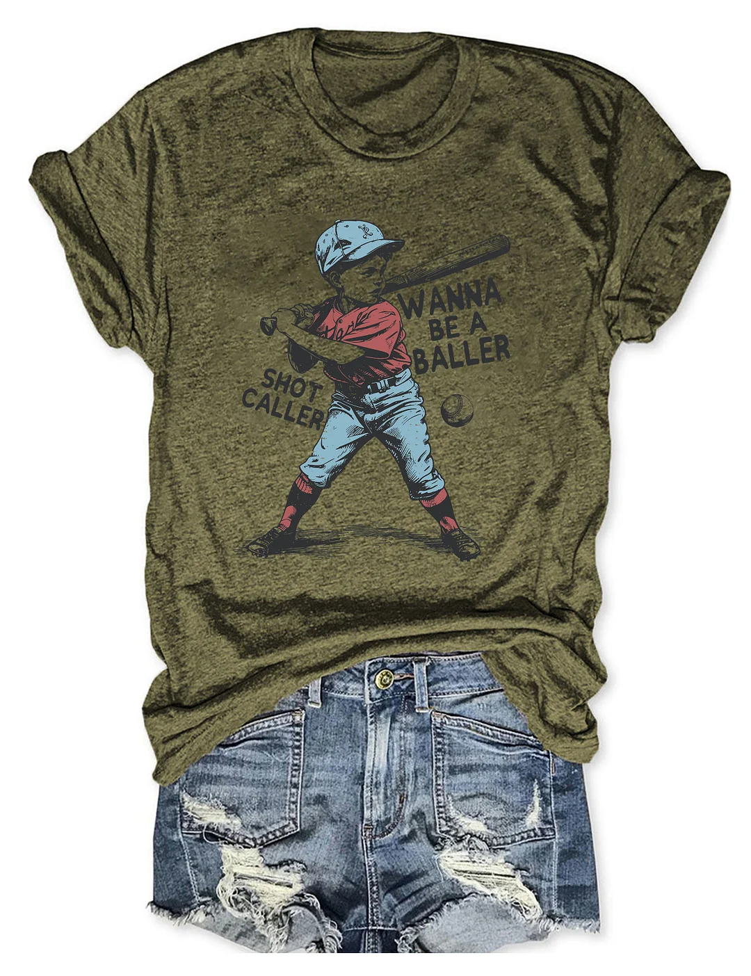 Wanna Be A Baller Shot Caller T-shirt