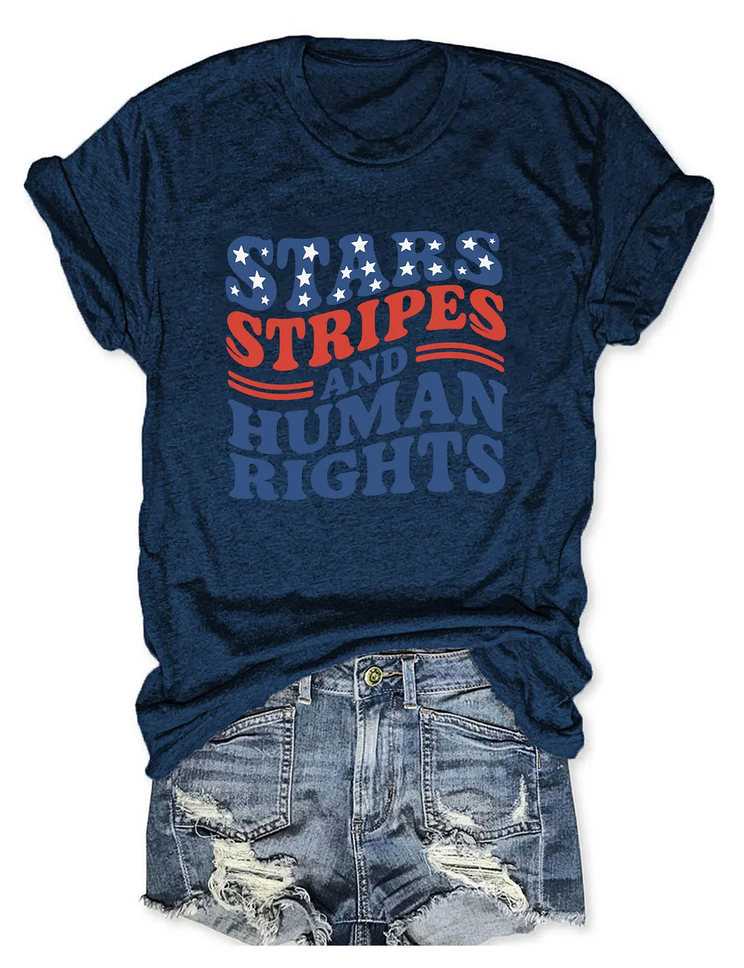 Stars Stripes And Human Rights T-shirt
