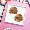 DIY Special Shape Diamond Art Fridge Magnets Sticker Kit (Hamburger)
