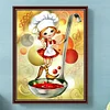 Diamond Painting -DIY Round Drill Cooking Girl Spoon