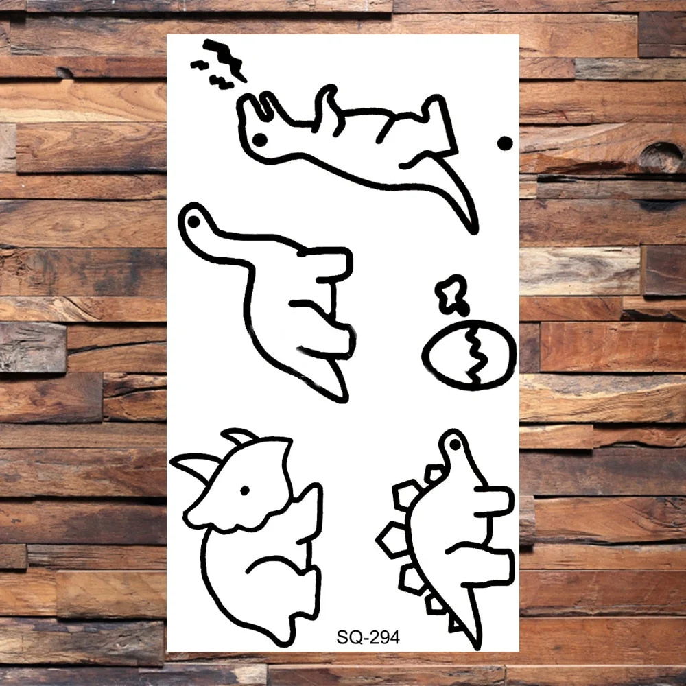 Small Butterfly Temporary Tattoos For Women Girls Realistic Skull Rose Flower Snake Feather Fake Tattoo Sticker Back Arm Tatoos