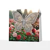 (25x25cm)DIY Pre-Framed 3D Flapping Butterfly Diamond Painting Art Craft Kit Living Room Decor