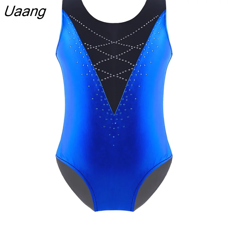 Uaang Girls Sequins Ballet Dance Leotard Gymnastics Bodysuit Dancewear