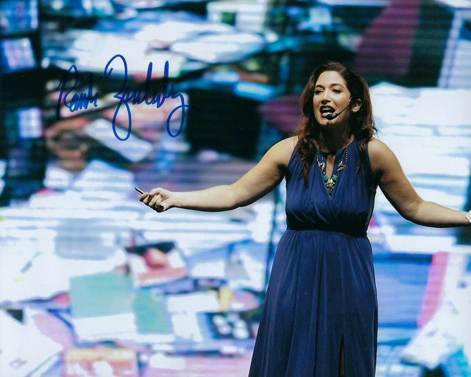 GFA Facebook CoFounder * RANDI ZUCKERBERG * Signed 8x10 Photo Poster painting COA