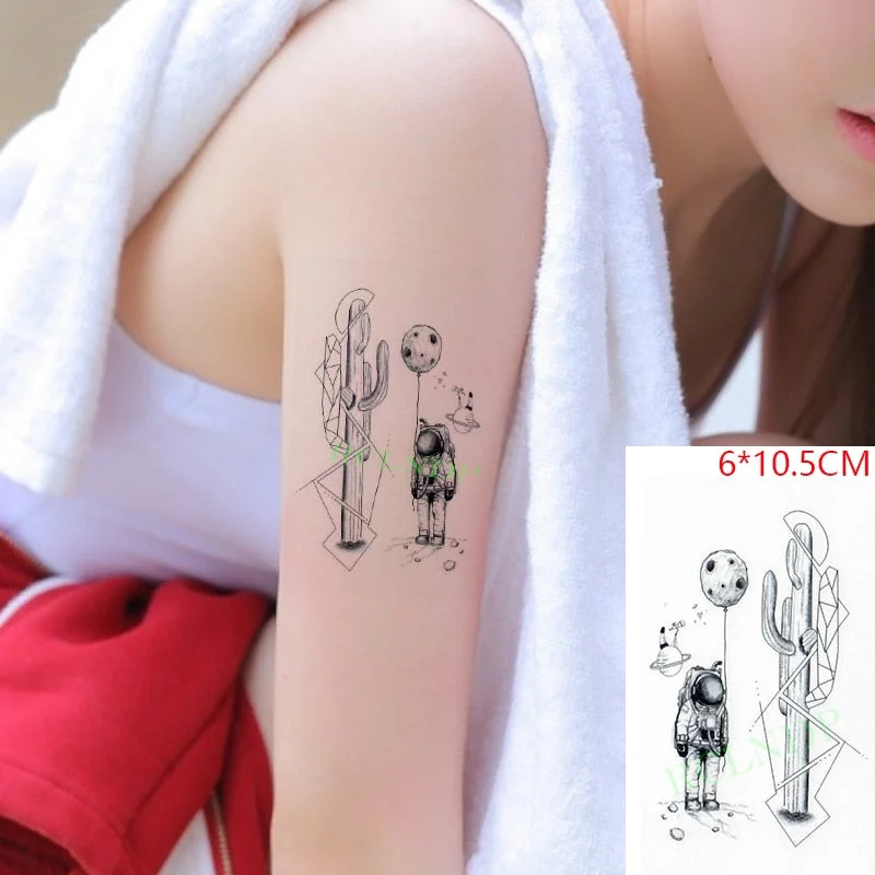 Waterproof Temporary Tattoo Sticker Flame Pattern Line Drawing Fire Element Fake Tatto Flash Tatoo Small Art for Kids Men Women