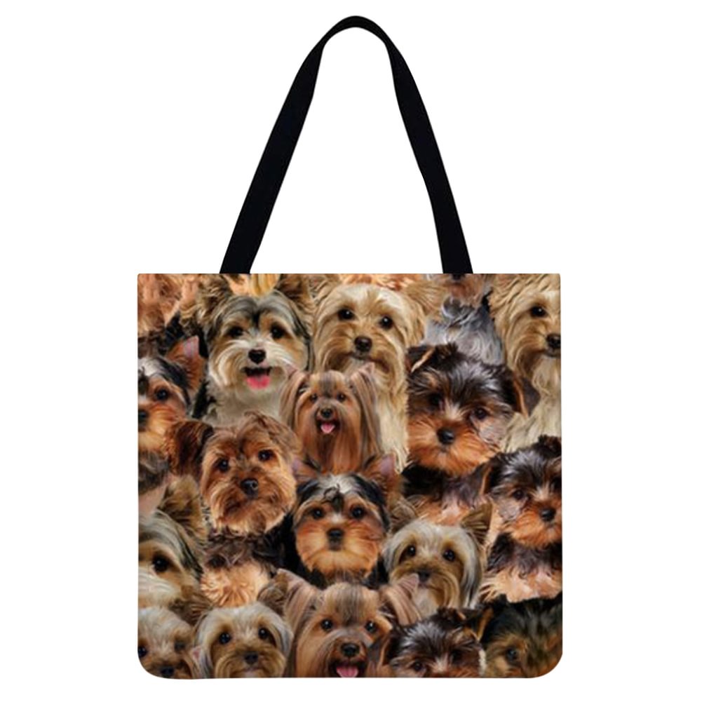 Linen Tote Bag - Dogs