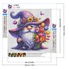 Tulipe et gnome-drille ronde peinture diamant-30*30cm