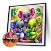 (40*40cm)Raccoon - Round Partial AB Drill Diamond Painting