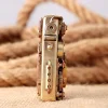 New Creative Pure Copper Torrance Kerosene Lighter Personalized Mechanical Steampunk Lighter Gear Linkage Cool Men's Gift Tool