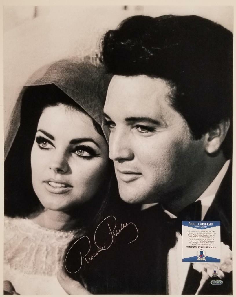 Priscilla Presley signed 16x20 Photo Poster painting #1 Autograph Elvis (A) ~ Beckett BAS COA