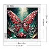 >SALE<5D DIY Partial Special Shaped Drill Diamond Painting Kit Butterfly Decor 30x30cm