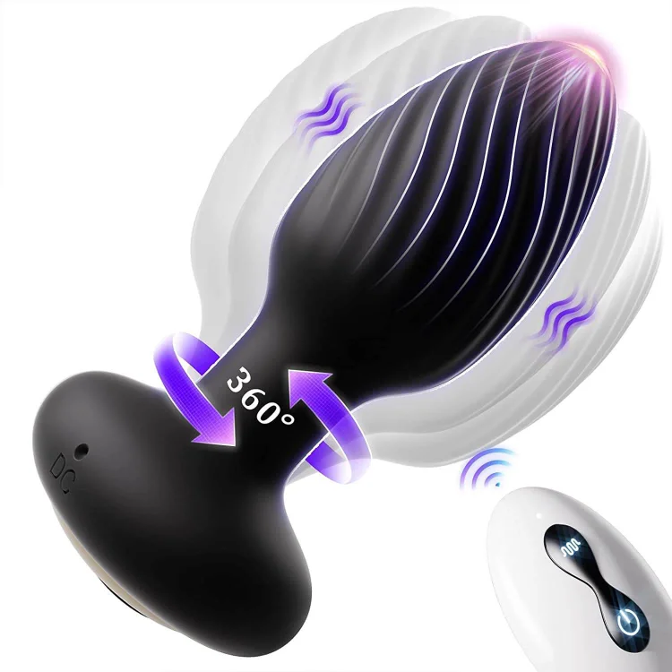 7 Ratation 7 Vibration Wireless Remote Control Vibrating Anal plug