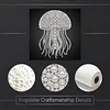 DIY Pearl Painting Jellyfish for Home Wall Decor(25x25cm)