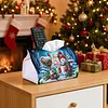 Joy To The World DIY PULeather Diamond Painting Tissue Box for Adults Beginners Large Size Diamond Art Paper Storage Holder for Living Room Bathroom Table Decor
