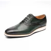 Stylish Men's Green Oxford Shoes