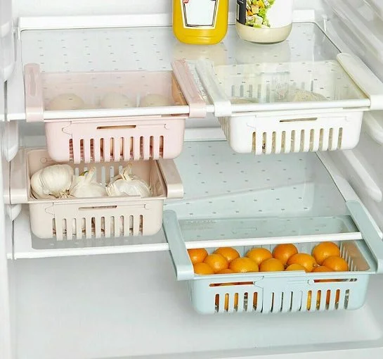 Adjustable Fridge Storage Basket