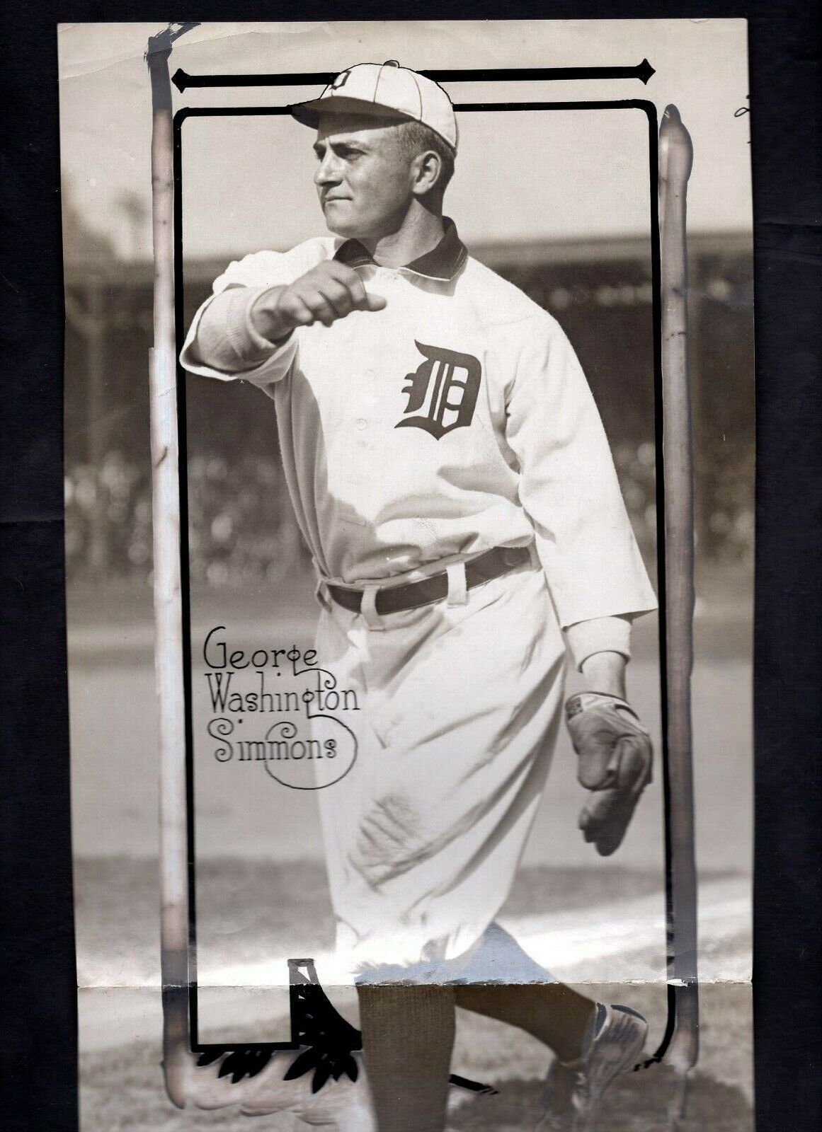 George Washington Hack Simmons 1910 Type 1 Press Photo Poster painting Detroit Tigers