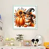 Halloween Pumpkin Squirrel-14CT Counted Cross Stitch 40*40cm/15.75*15.75in