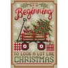 (US Only)Xmas Trailer Printed Cross Stitch Kit 40x55cm DIY 11CT Thread Art Needlework